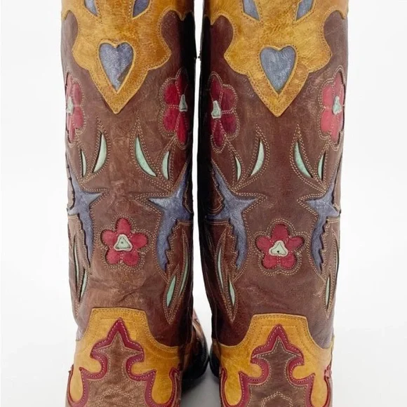 RARE Old Gringo Tan and Red Western Boots - Picture 9 of 16